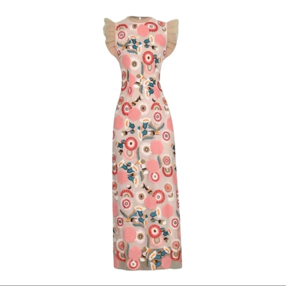 💜 The Suannah Embroidery Tulle Dress - Picture 2 of 8